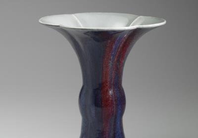 图片[2]-Gu vase with foliated rim in glaze imitating Jun ware, Qing dynasty, Qianlong reign (1736-1795)-China Archive